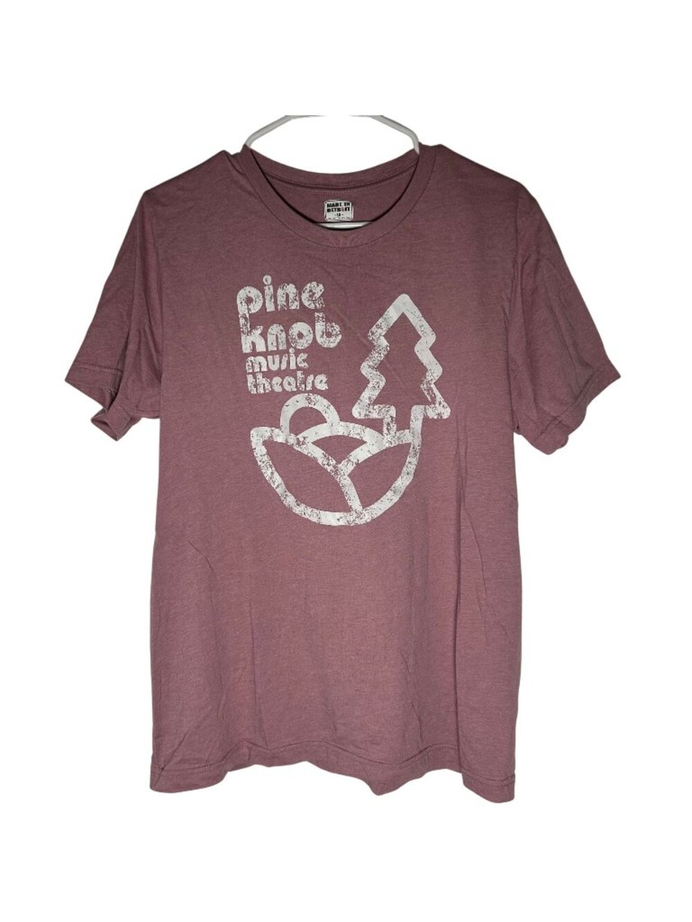 Made In Detroit Pine Knob Music Theatre Graphic Tee L 50% Cotton 50% Poly Short